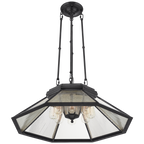 Rivington Medium Eight-Paneled Chandelier - Bronze