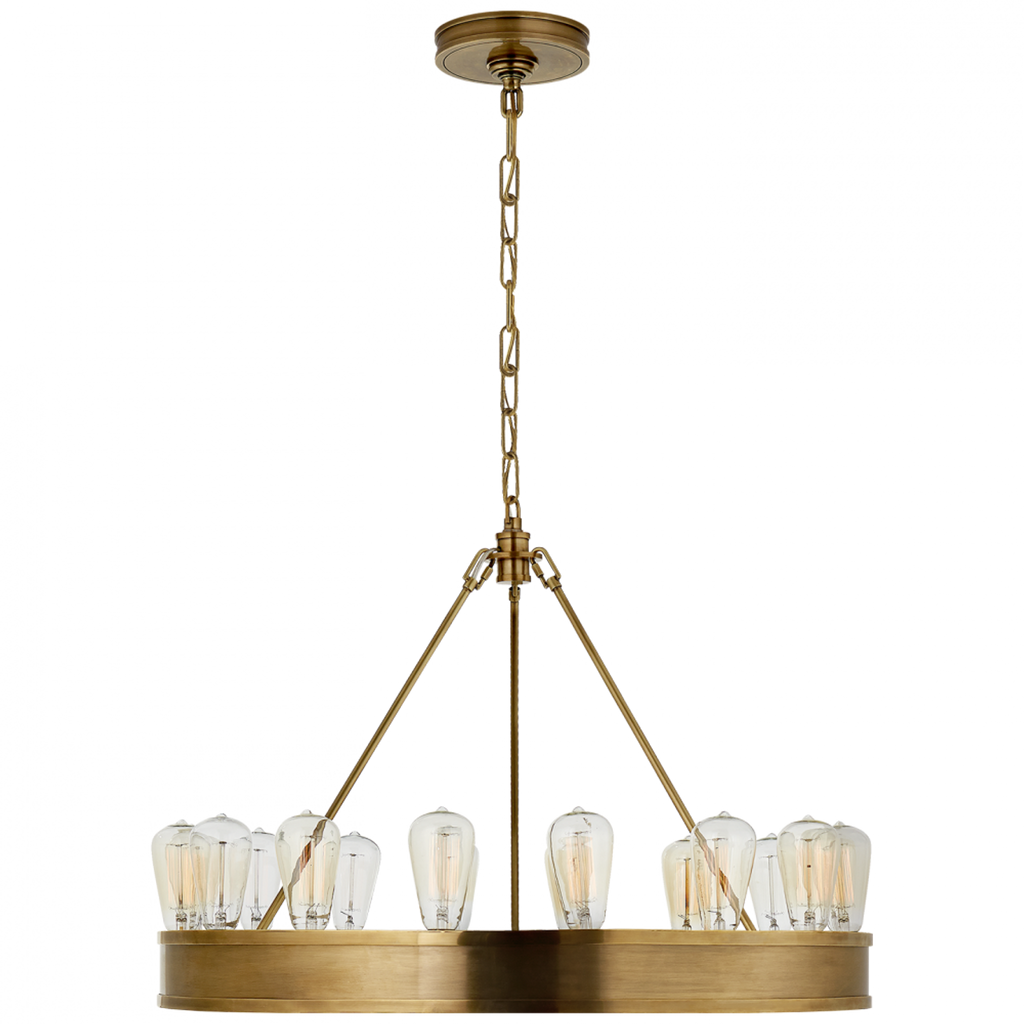 Allen Large Tiered Chandelier - Polished Nickel