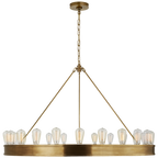 Roark 50" Modular Ring Chandelier - Natural Brass