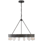 Roark 30" Modular Ring Chandelier - Polished Nickel