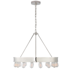 Roark 30" Modular Ring Chandelier - Polished Nickel