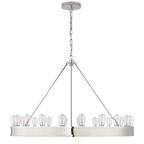 Roark 40" Modular Ring Chandelier - Polished Nickel