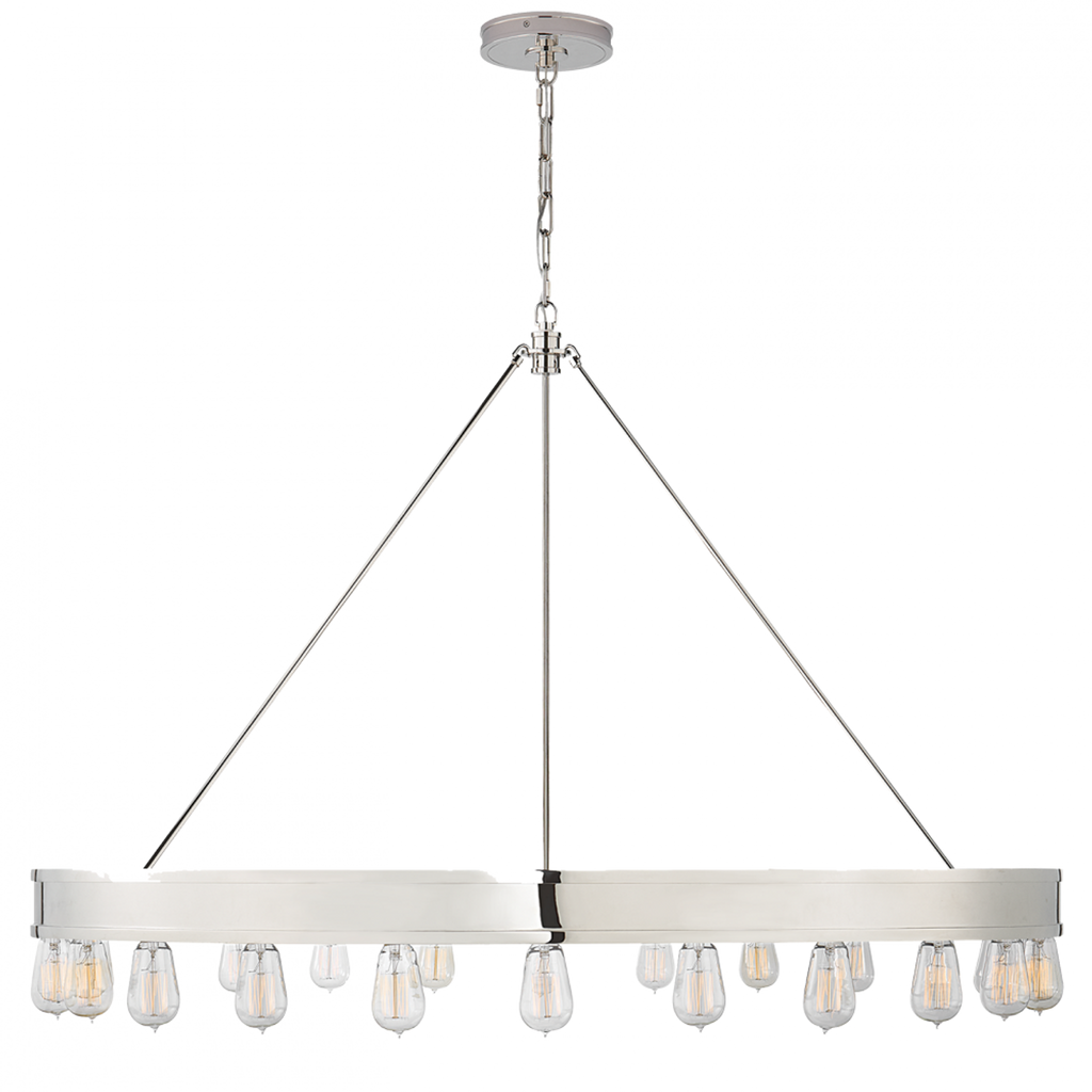 Roark 40" Modular Ring Chandelier - Aged Iron