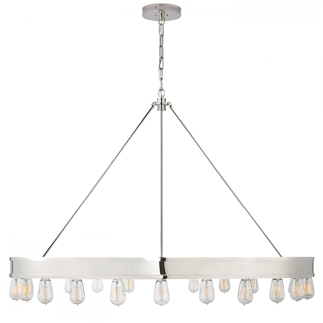 Roark 40" Modular Ring Chandelier - Aged Iron