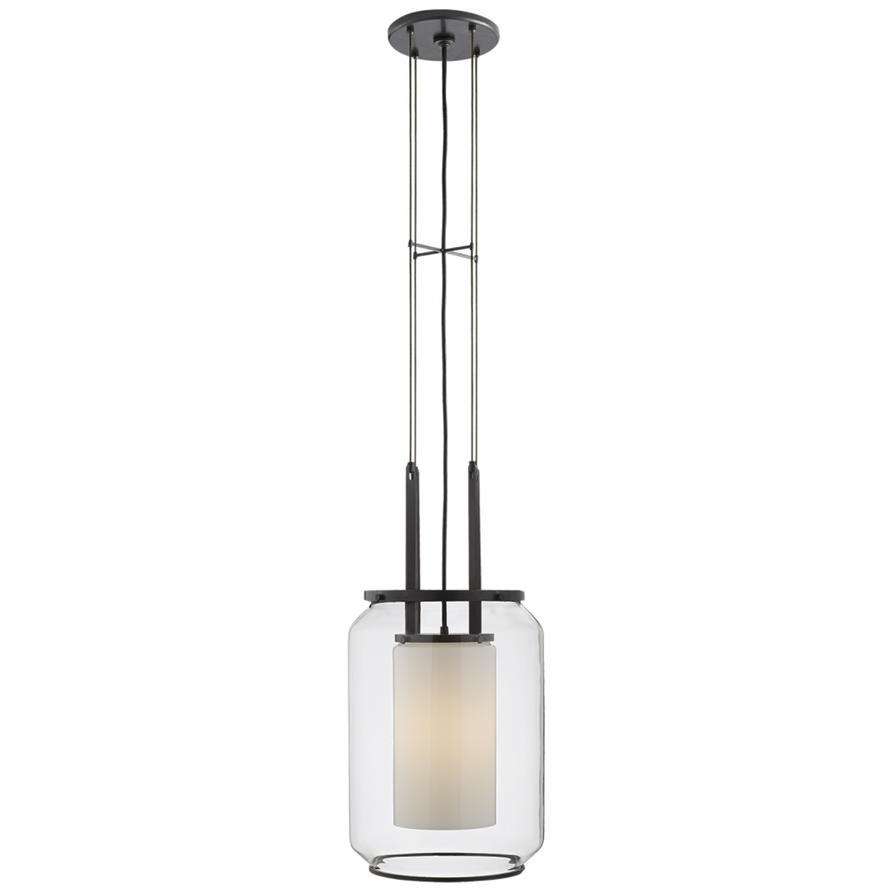 McCarren Large Globe Pendant - Polished Nickel