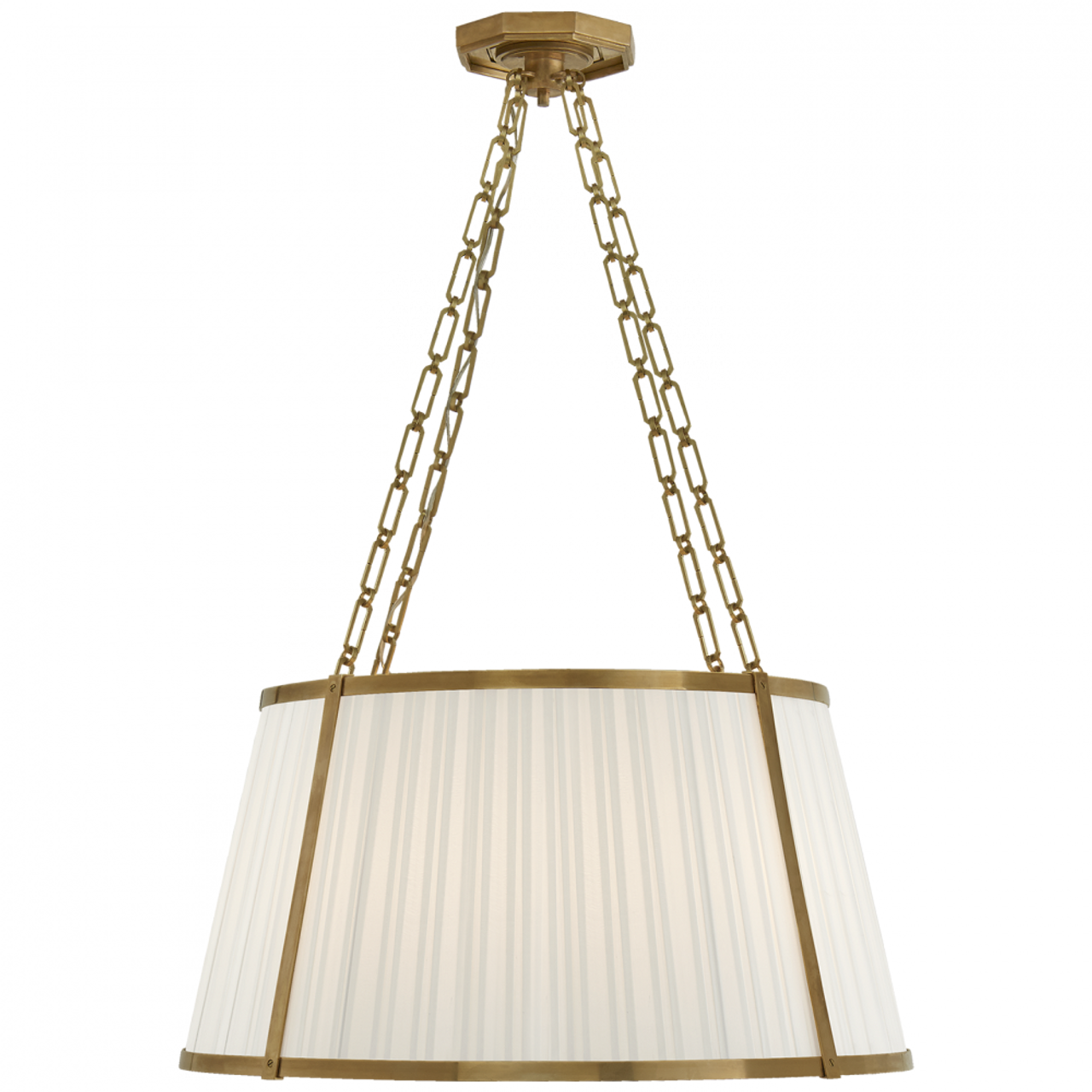 Windsor Large Hanging Shade - Natural Brass