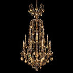 Renaissance Chandelier, 25-Light, Antique Silver, Clear Heritage Crystal, 36"W (3783-48 XXK73)