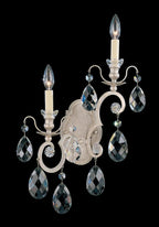 La Scala Wall Sconce, 3-Light, Antique Silver, Clear Swarovski Crystal, 17"H (5071-48S AY8LQ)