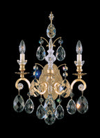 Renaissance Wall Sconce, 2-Light, Heirloom Gold, Clear Swarovski Crystal, 22.5"H (3761-22S C16CY)