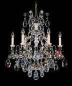 Arlington Chandelier, 25-Light, Silver, Clear Heritage Crystal, 44.5"W (1310-40H MVLXX)