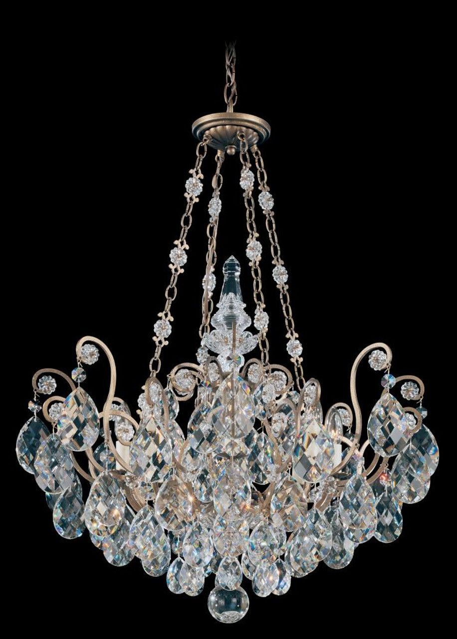 Renaissance Chandelier, 7-Light, Heirloom Bronze, Clear Heritage Crystal, 23.5"W (3770-76 Y9QX5)