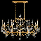 Renaissance Chandelier, 12-Light, Heirloom Gold, Clear Heritage Crystal, 46"W (3795N-22H 1J2UA3)