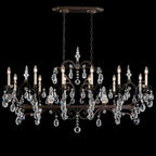 Renaissance Chandelier, 14-Light, Heirloom Gold, Clear Heritage Crystal, 56"W (3796N-22H 1J2V6L)