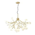 45 Lights Creative Copper Glass Design LED Modern Sputnik Chandelier