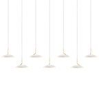 Royyo Pendant, 13-Light, Circular, LED, Matte White, Gold Accent, Matte White Canopy, 22"W (RYP-C13-SW-MWG 407UELC)