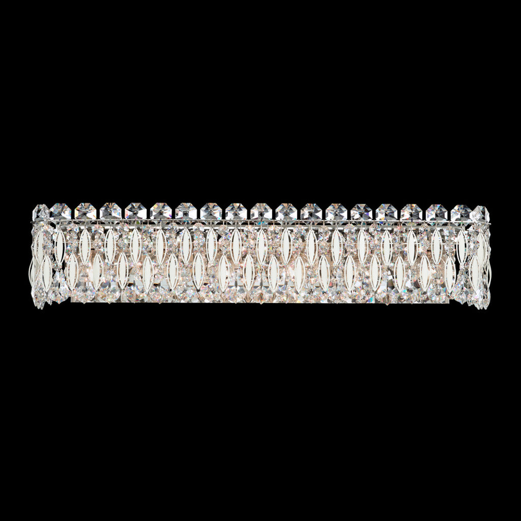 Emilea Wall Sconce, 2-Light, French Gold, Clear Optic Crystal, Hardback Off White Shade, 20"H (MA1002N-26O 1HZWHG)