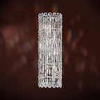 Sarella Wall Sconce, 4-Light, Polished Stainless Steel, Clear Swarovski Crystal, 22"H (RS8331N-401S 1HWVTP)