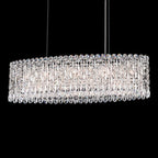 Trilliane Strands Pendant, 8-Light, Polished Stainless Steel, Clear Heritage Crystal, 45"W (TR4813N-401H 1811T2)