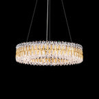 Sarella Pendant, 12-Light, Heirloom Gold, Clear Swarovski Crystal, 24"W (RS8343N-22S 1HZXHP)