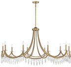 Kameron Chandelier, 10-Light, Polished Nickel, 60"W (1-1805-10-109 AHXX8)