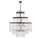 Luna Chandelier, 15-Light, Matte Black, 45"W (1-1868-15-89 ALVNX)
