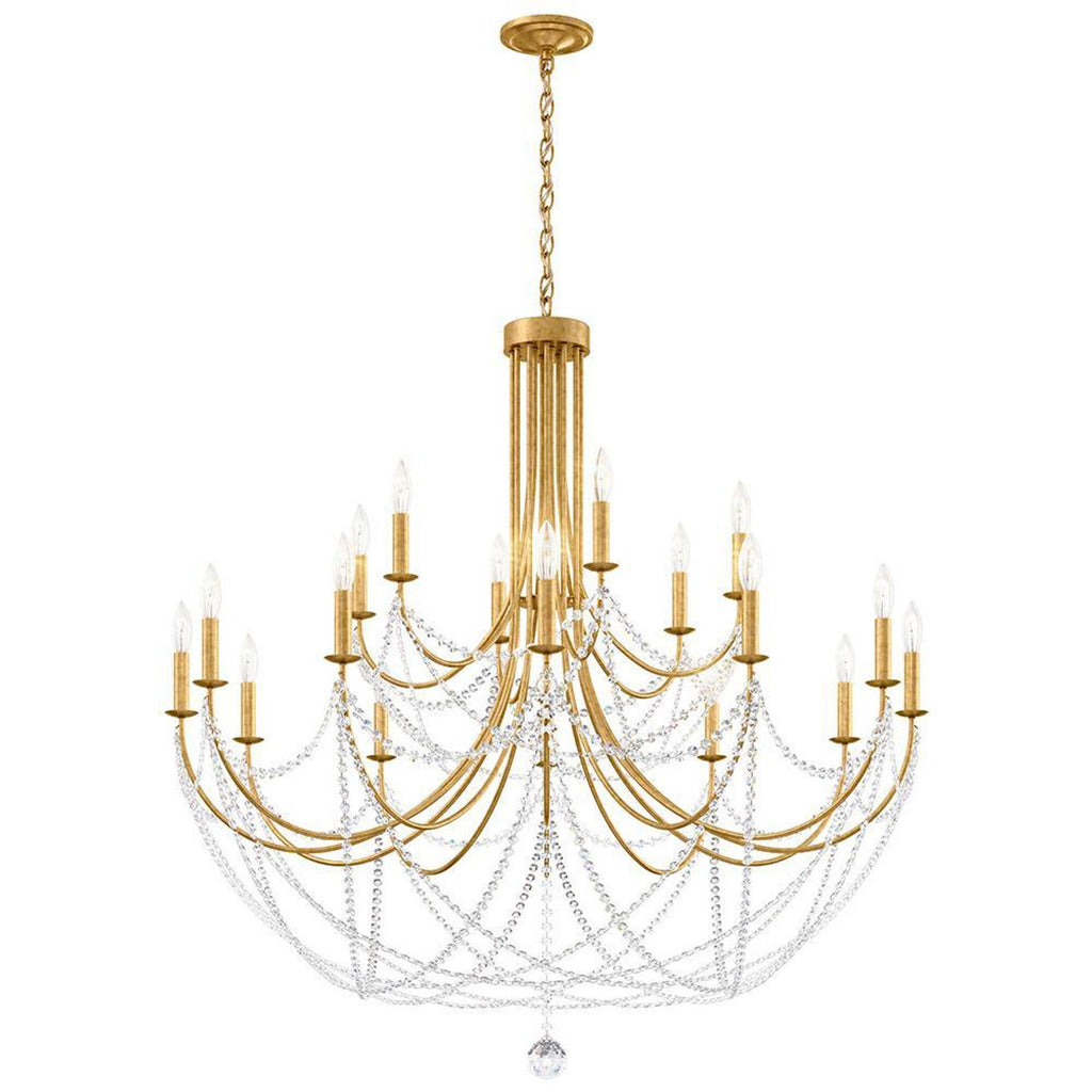 Perle Chandelier, 1-Light, LED, Dark Bronze, 89.7"H (SLCH23330BZS 70PKL3C)