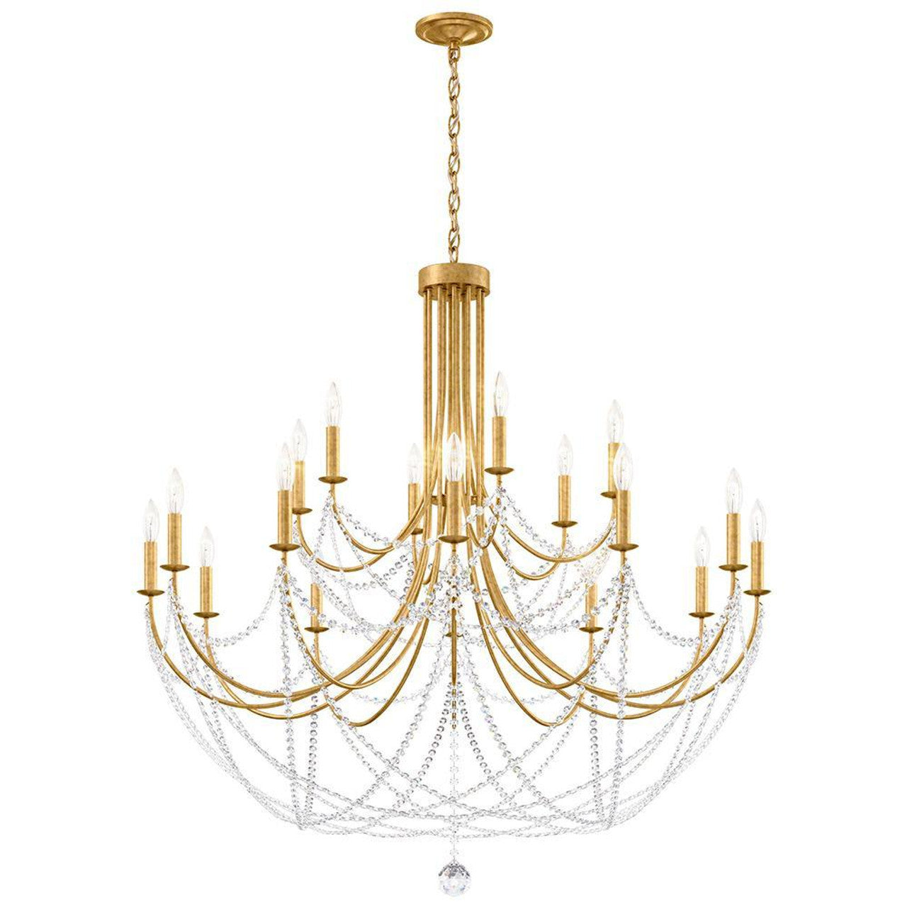 Perle Chandelier, 1-Light, LED, Dark Bronze, 89.7"H (SLCH23330BZS 70PKL3C)
