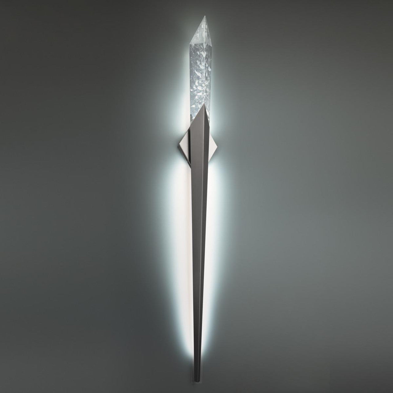 Solitude Wall Sconce, Integrated LED, Antique Nickel, Optic Haze Quartz (BWS31270-AN YUEX014CYZ)