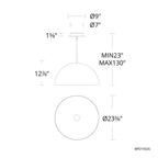 Baronet Pendant,  8 Light,  Polished Stainless Steel, Clear Optic Crystal (BN1033N-401O 1JD25A)