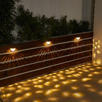 4 Pcs Solar Stair Lights Outdoor Step Lights LED Garden Lights Wall Mounted Lights