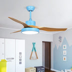 3-Blade Rustic Ceiling Fans with LED Light