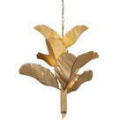 Banana Leaf 9-Lt Chandelier - Gold, Varaluz 901C09GO YV0K03YM97