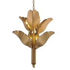 Banana Leaf Chandelier - Gold