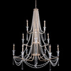 Barcelona 12 Light Chandelier - Transcend Silver