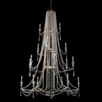 Barcelona 18 Light Chandelier - Transcend Silver