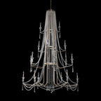 Barcelona 18 Light Chandelier - Transcend Silver
