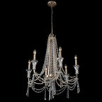 Barcelona 6 Light Chandelier - Transcend Silver