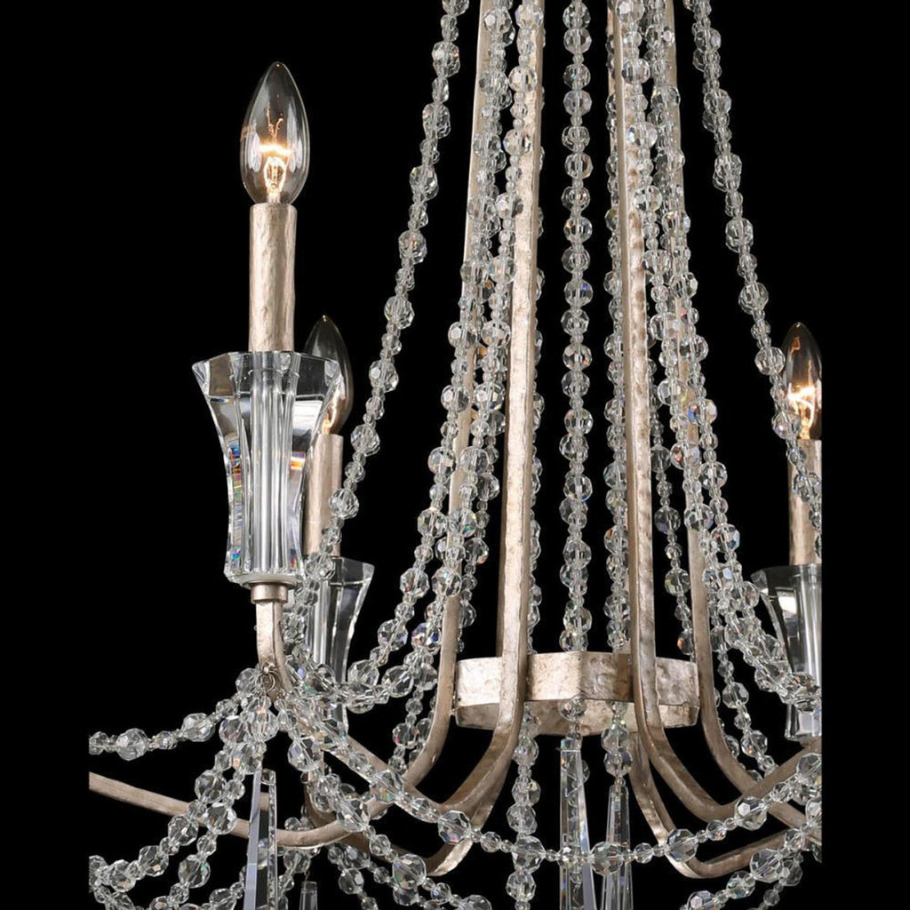 Barcelona 6 Light Chandelier - Transcend Silver