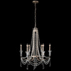 Barcelona 6 Light Chandelier - Transcend Silver