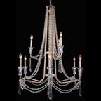 Barcelona 9 Light Chandelier - Transcend Silver