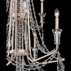 Barcelona 9 Light Chandelier - Transcend Silver