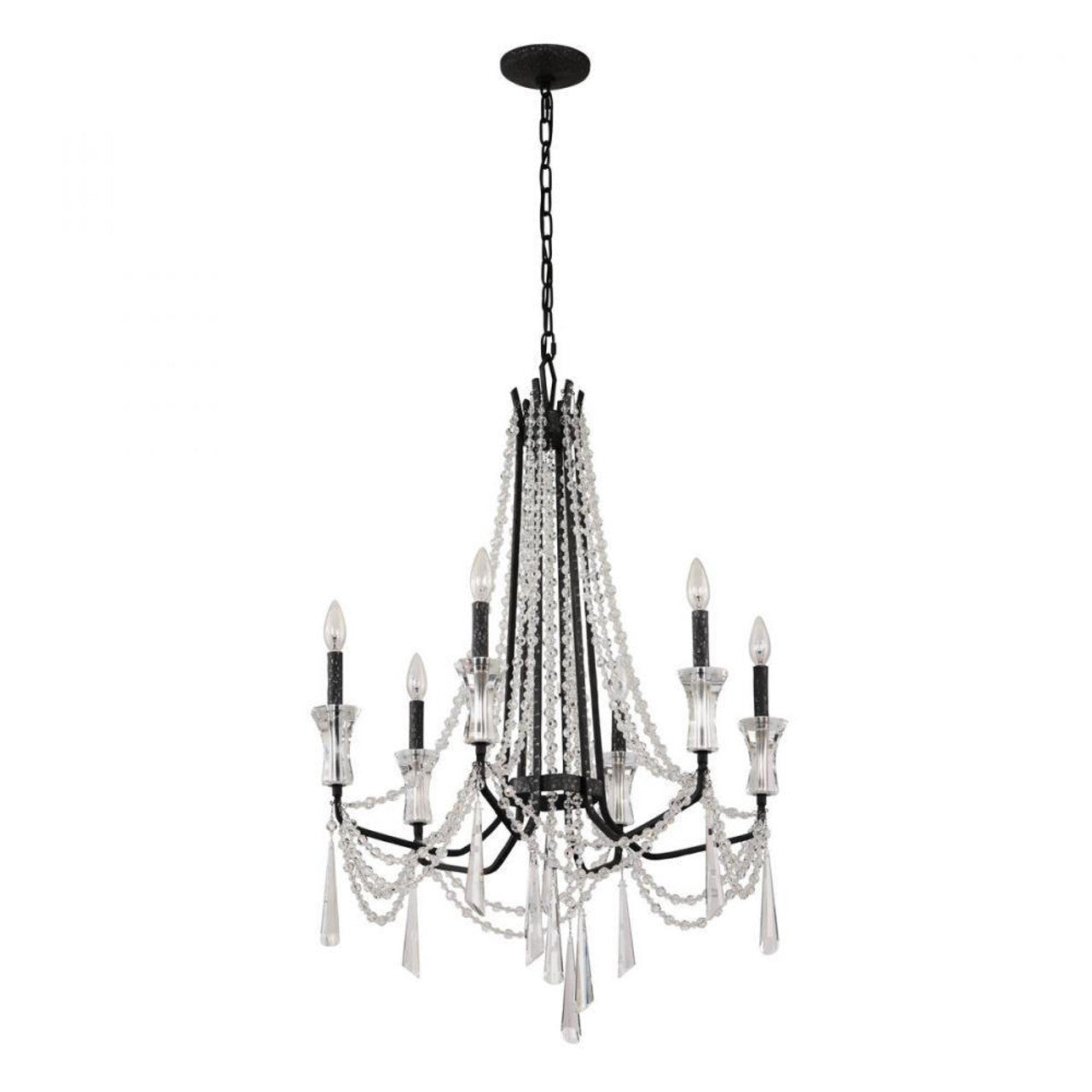 Barcelona Crystal Chandelier - Black