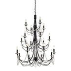 Brentwood Three-Tier Chandelier - Black