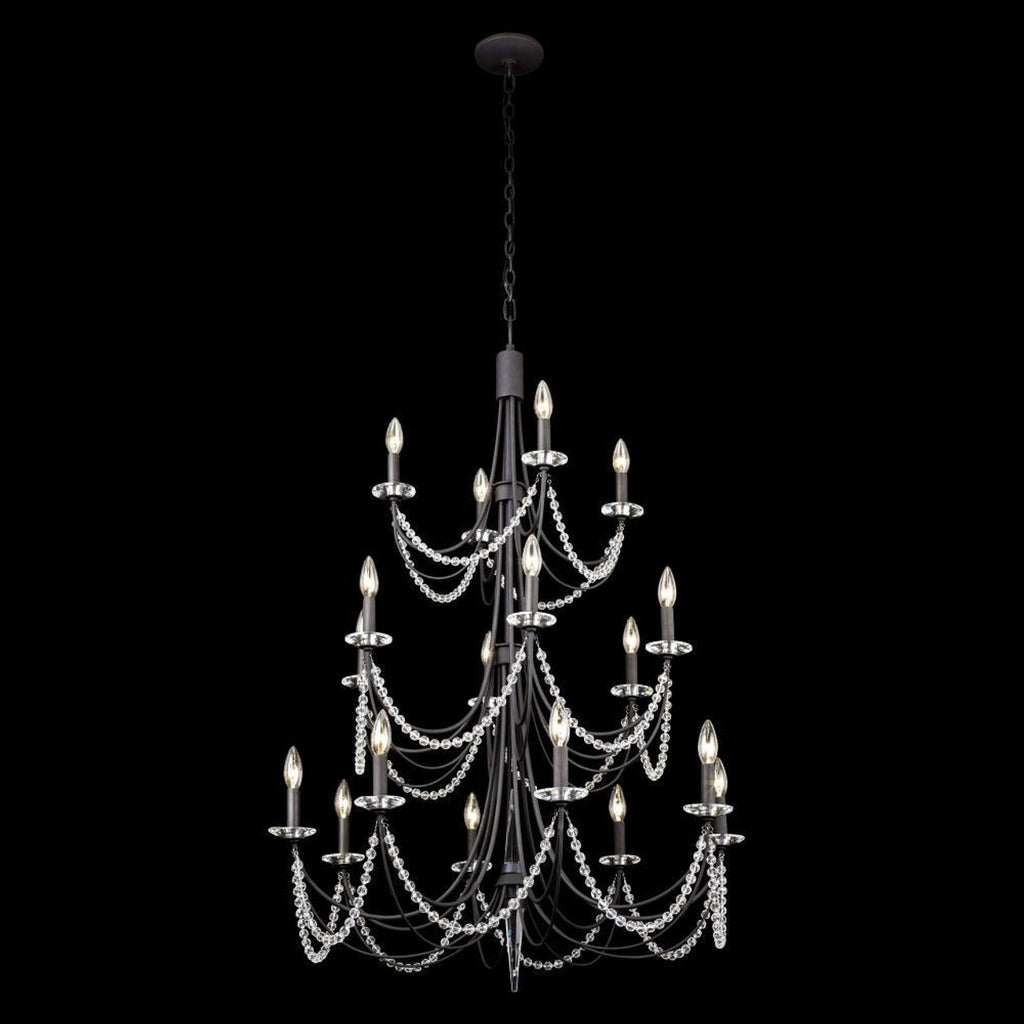 Brentwood Three-Tier Chandelier - Black