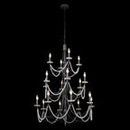 Brentwood Three-Tier Chandelier - Black