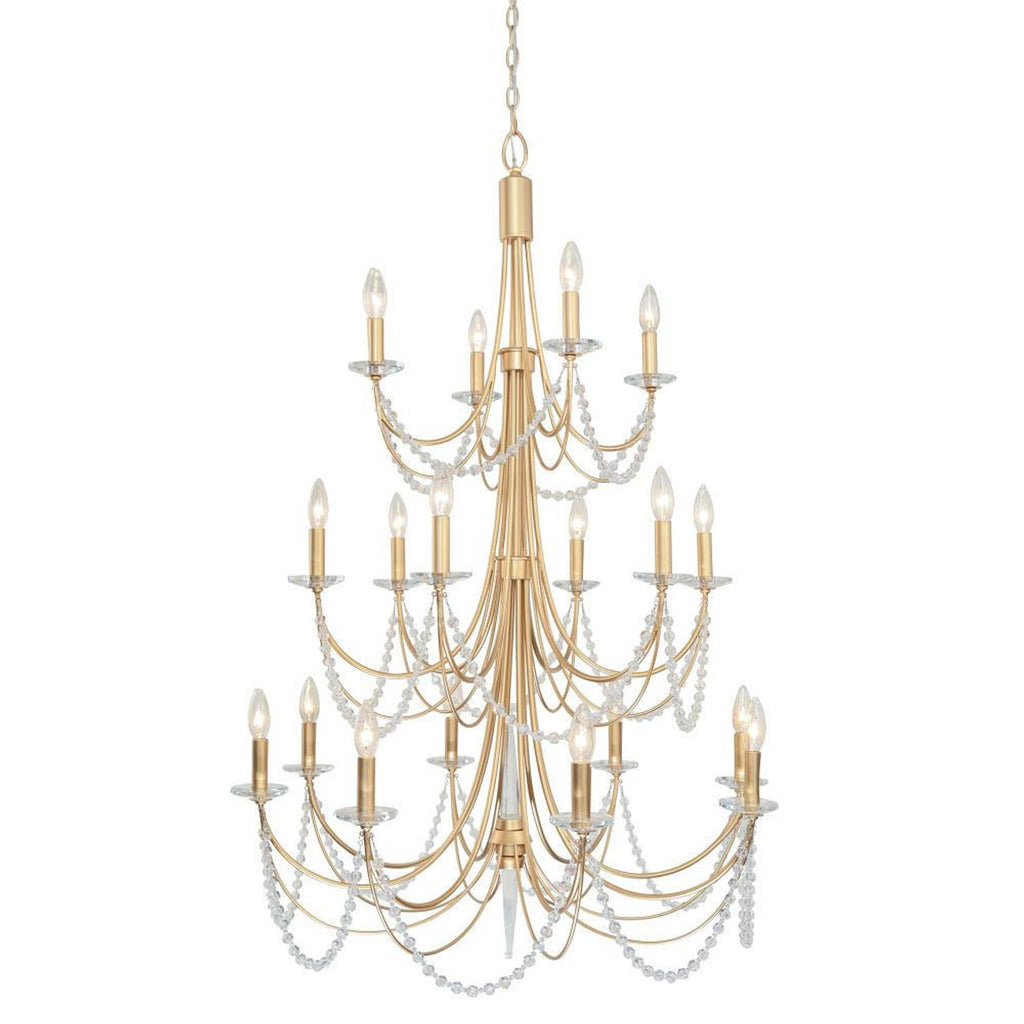 Brentwood Three-Tier Chandelier - Gold