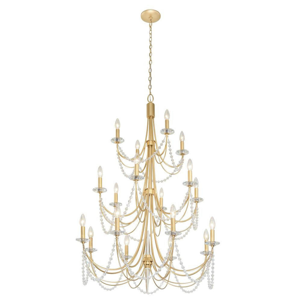 Brentwood Three-Tier Chandelier - Gold