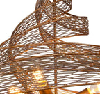 Windsor 4-Lt Crystal Pendant - Carbon/Havana Gold, Varaluz 345P04CBHG YV0K03YGDF