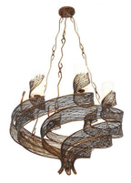 Flow Chandelier - Hammered Ore