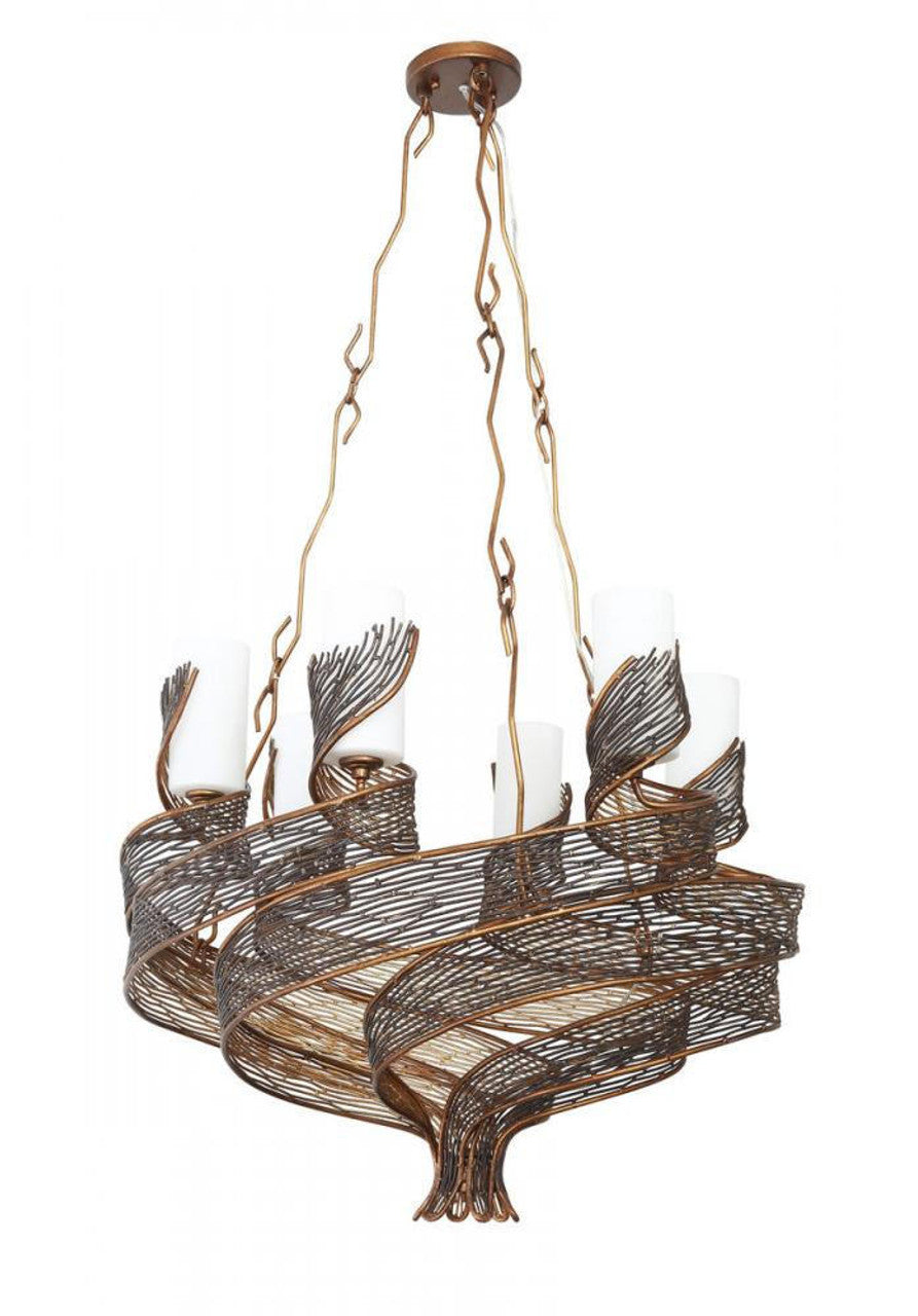 Flow Chandelier - Hammered Ore